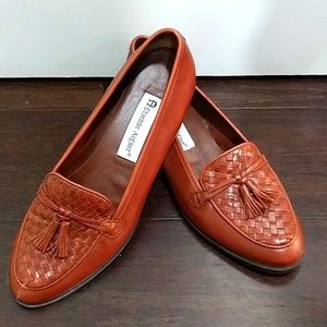 Etienne Aigner brown leather loafer shoes